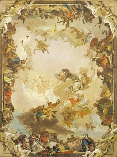 Giovanni Battista Tiepolo Allegory of the Planets and Continents China oil painting art